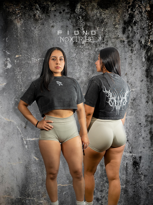 Washed Crop Top women